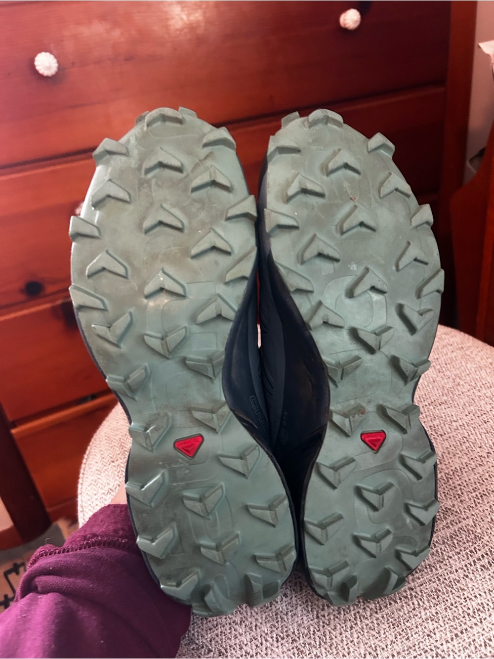 Salomon Trail Running Shoes in Blue and Black - Picture 4 of 5